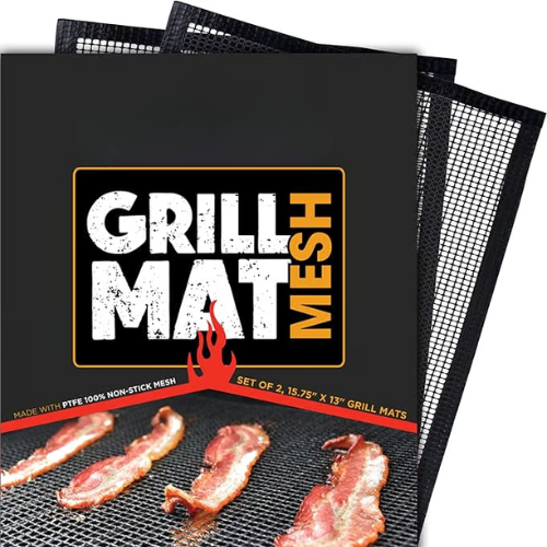 š„ćLast Day Promotion 52%OFFćš„©Non-Stick Mesh Grill Mat - Stop Losing Food to the Flames!