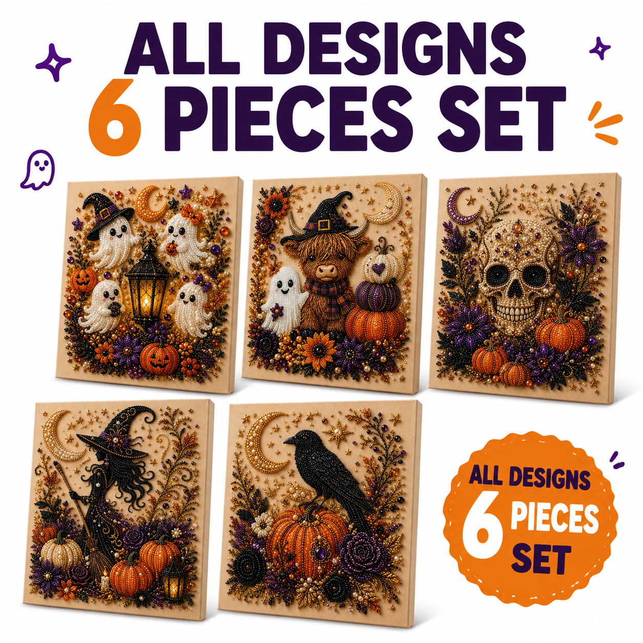 ✨Halloween Ghost Pearl Art DIY Kit