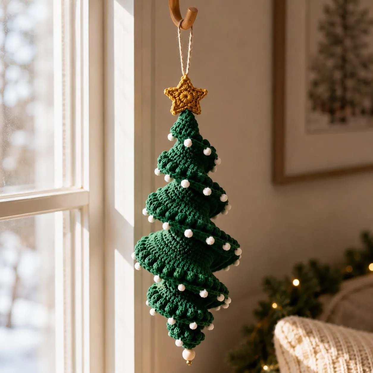⏰Last Day 50% OFF - 🎅Crochet Snowman Spiral Oranment DIY Kit