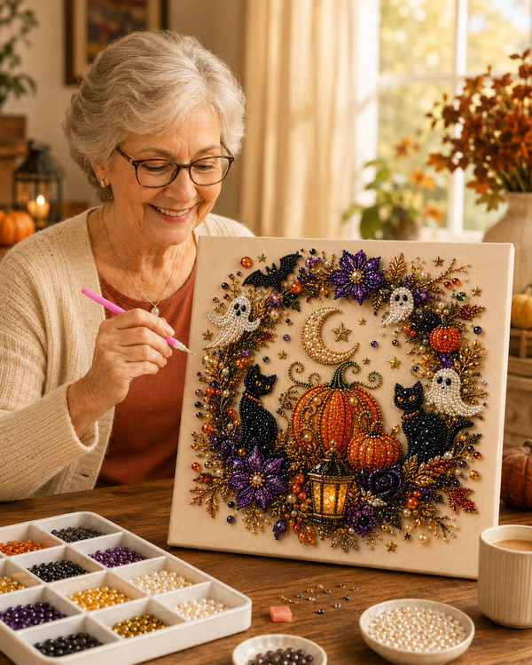 ✨Halloween Ghost Pearl Art DIY Kit