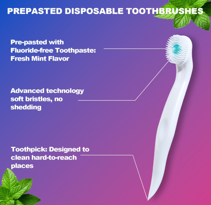 🎁Disposable Mini Travel Toothbrush🎁