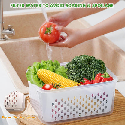 🍓🥰 Refrigerator Food Storage Containers – Keep Fruits Fresh