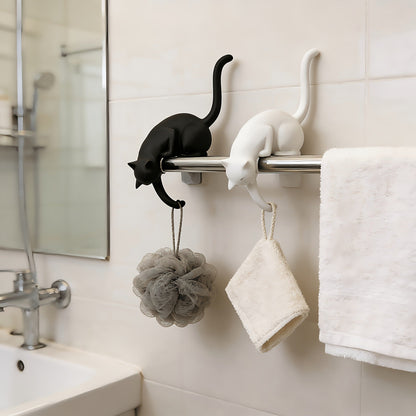 Cute Cat Hook Shelf Decor