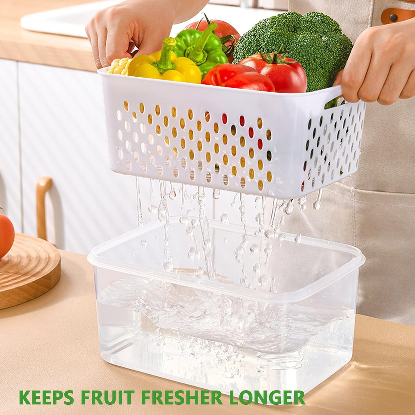 🍓🥰 Refrigerator Food Storage Containers – Keep Fruits Fresh
