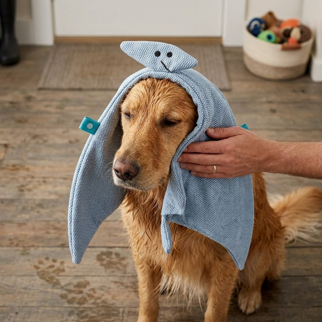 Blue Soft Cotton Towel
