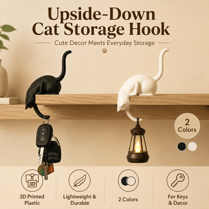 🔥3D Printed Cartoon Cat Upside Down Hook