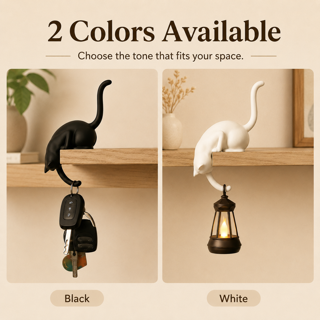 🔥3D Printed Cartoon Cat Upside Down Hook