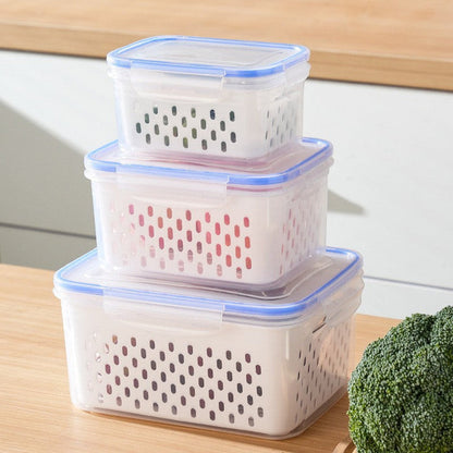 🍓🥰 Refrigerator Food Storage Containers – Keep Fruits Fresh