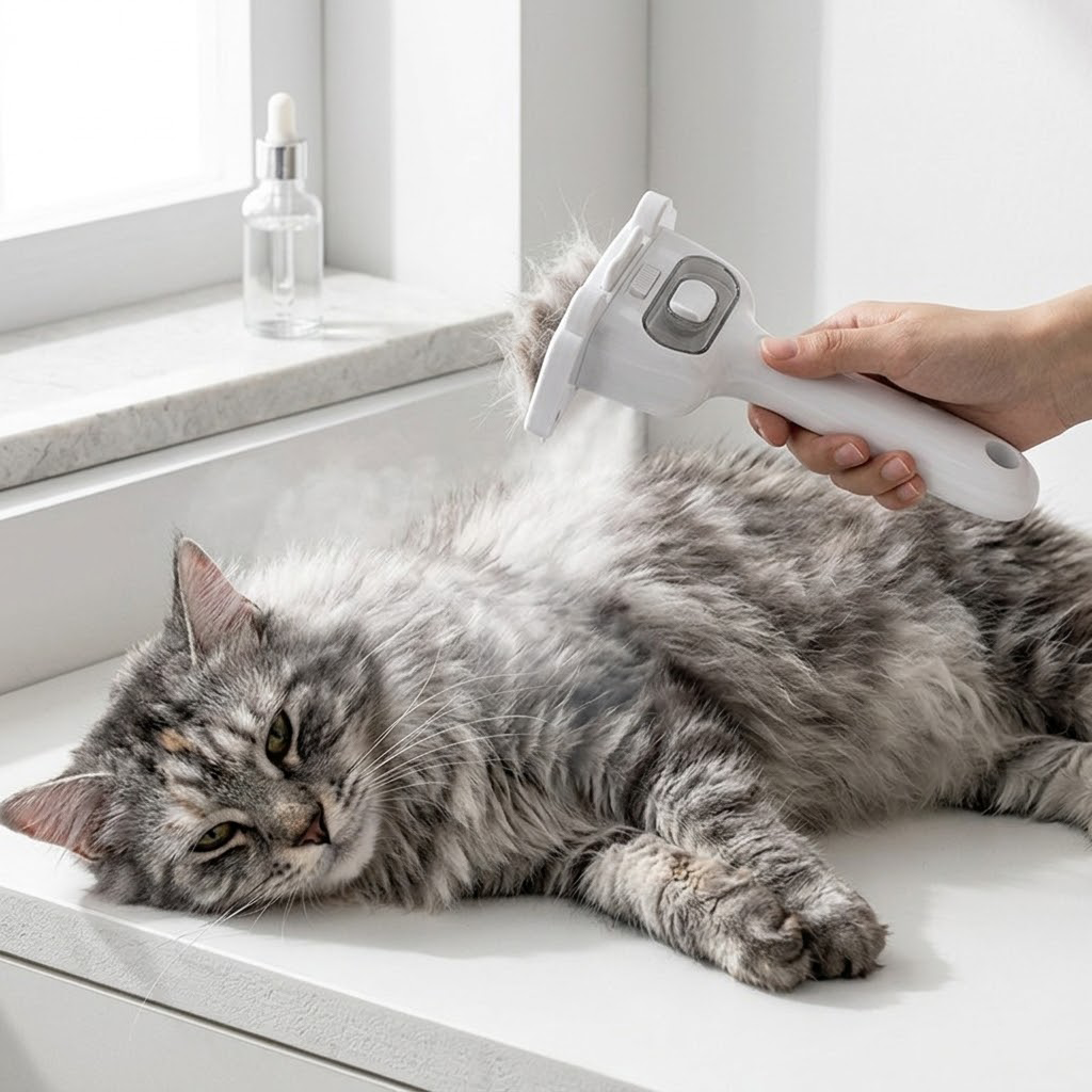 Professional Pet Mist Spray & Deshedding Brush
