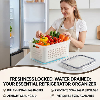 🍓🥰 Refrigerator Food Storage Containers – Keep Fruits Fresh