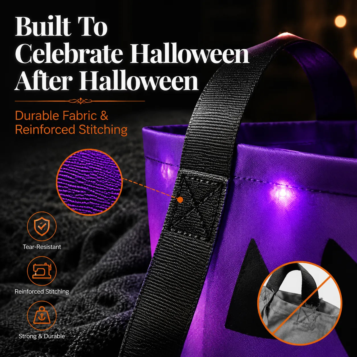 🎃Reusable LED Halloween Treat Bags