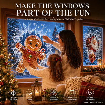 🎅Limited time 50% OFF -✨🎄Shattered-Glass Holiday Window Decoration
