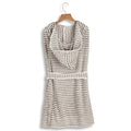 Premium Striped Hooded Pet Bathrobe