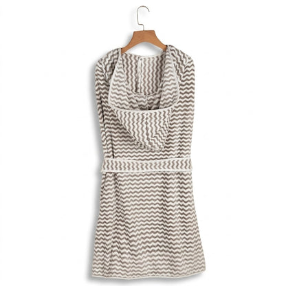 Premium Striped Hooded Pet Bathrobe