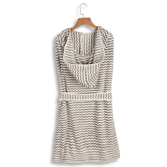 Premium Striped Hooded Pet Bathrobe