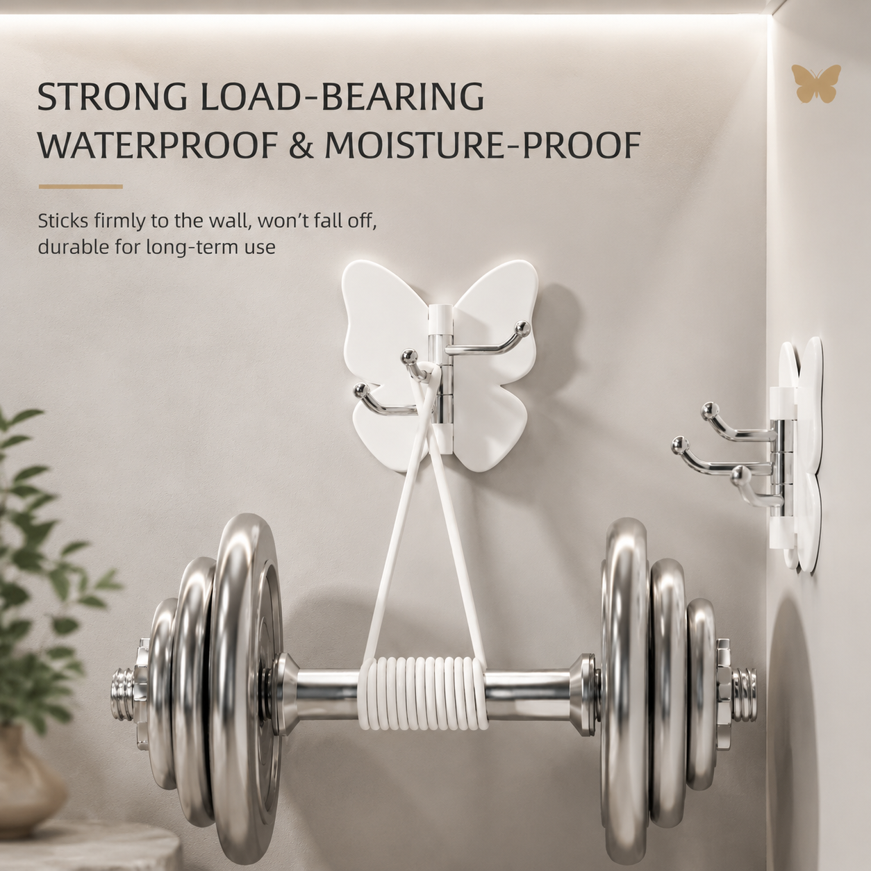 🦋No Drilling Swivel Butterfly Hook