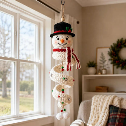 ⏰Last Day 50% OFF - 🎅Crochet Snowman Spiral Oranment DIY Kit