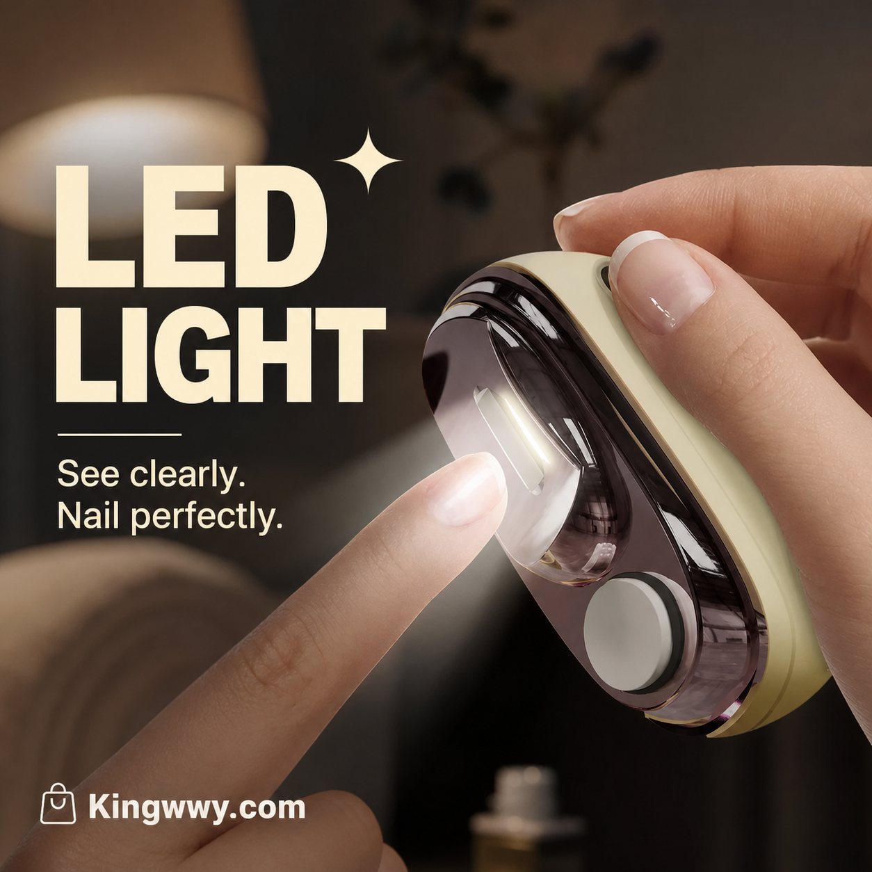 ✂️ LIMITED-TIME 50% OFF! 💅 2-in-1 Smart Electric Nail Clipper & Polisher 🌟