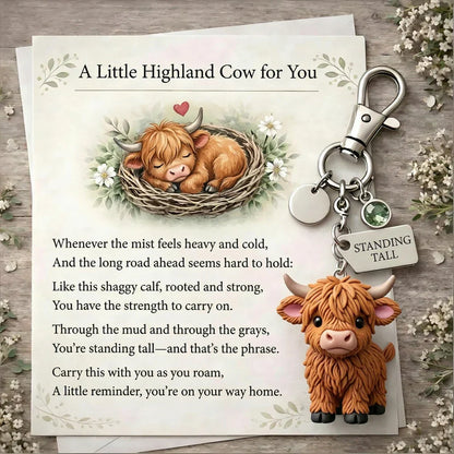 A Little Highland Cow For You Keychain