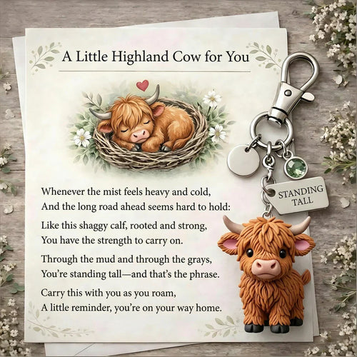 A Little Highland Cow For You Keychain
